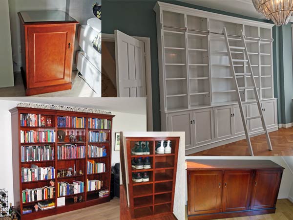Engelse boekenkasten,- English Decorations