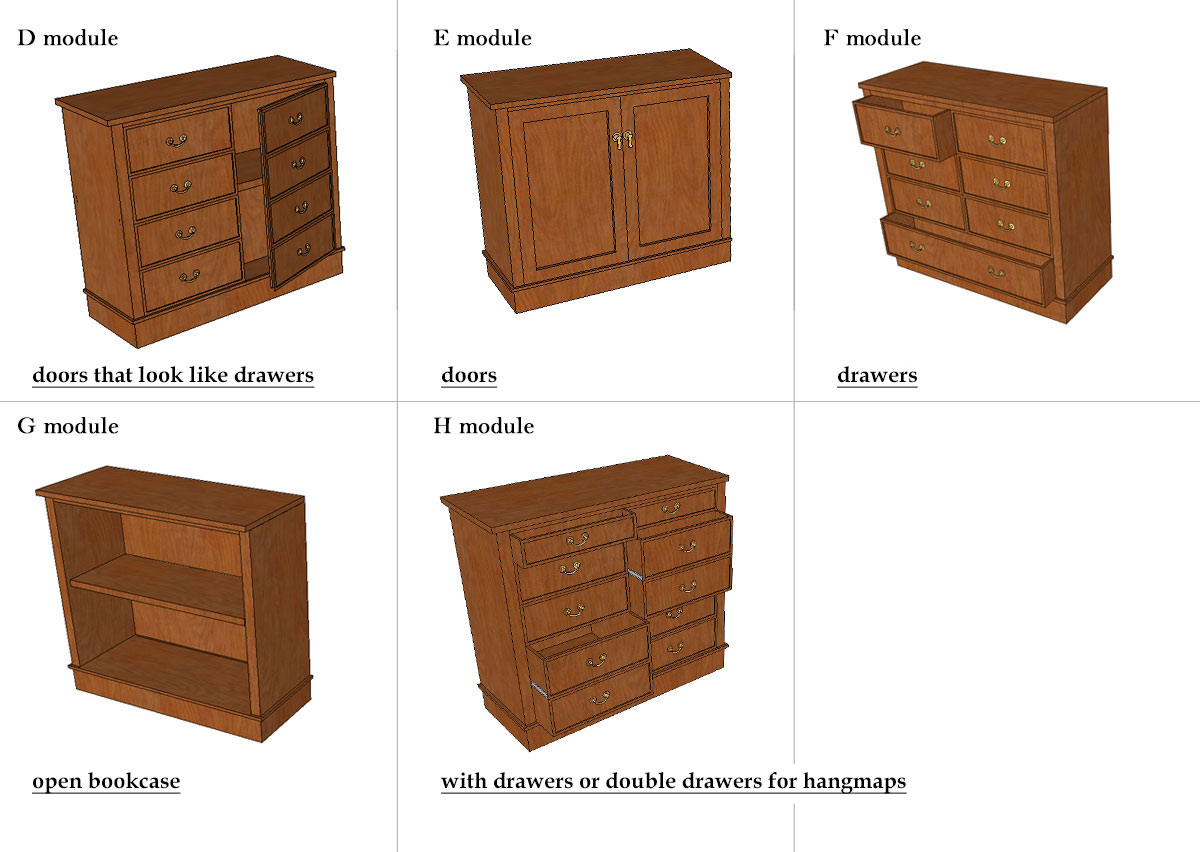 bottom section modules