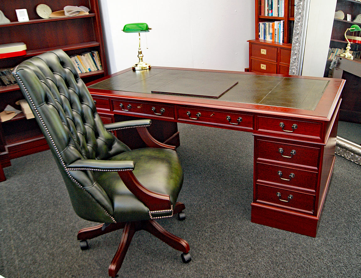 Hand Made English Pedestal Desks English Decorations