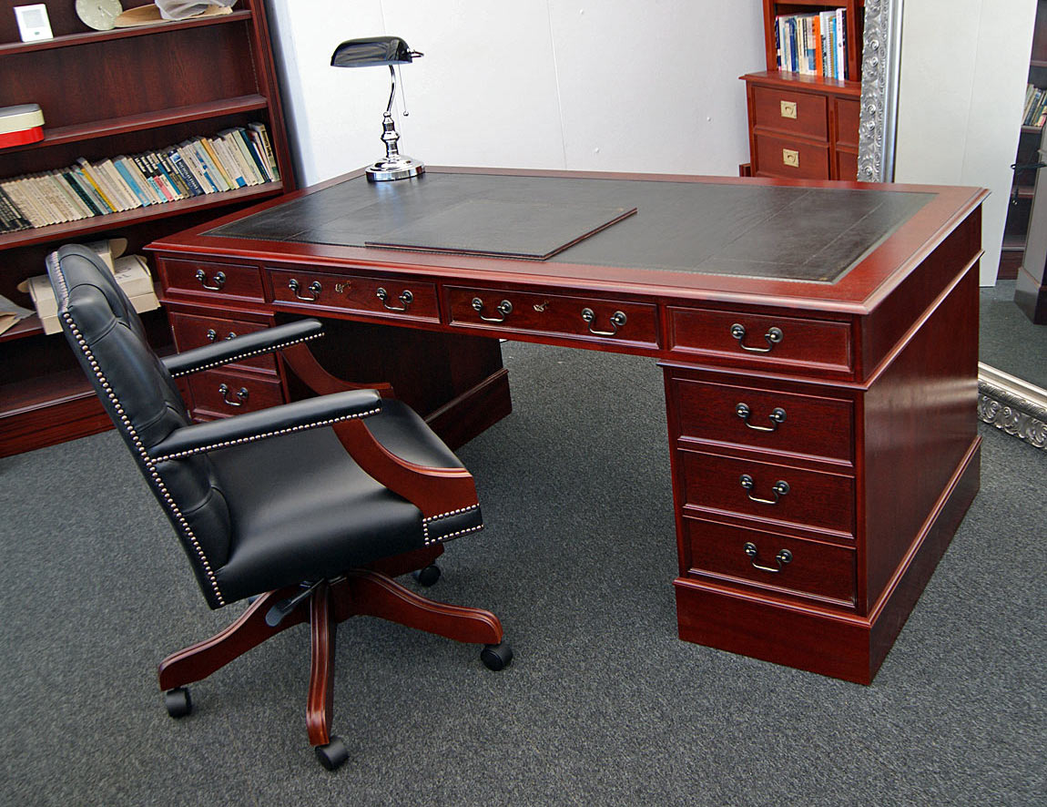 Hand Made English Pedestal Desks English Decorations