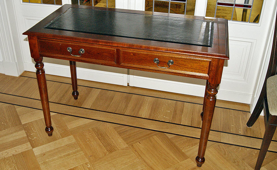 English pedestal desks and writing tables , standard size or bespoke